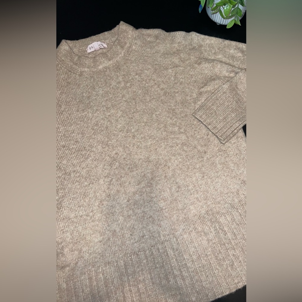 Philosophy Tan Wool Blend Sweater Size S/M Like New
